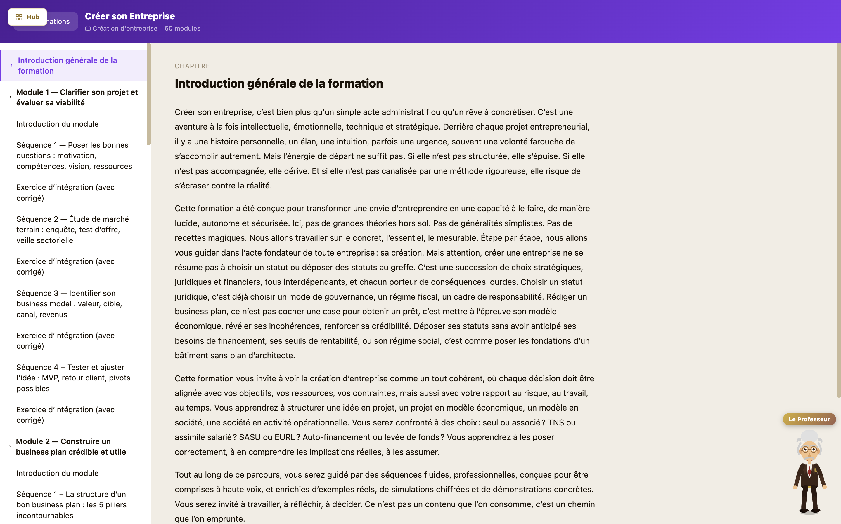 Formation Creer son Entreprise dans l'Academie SErvolution